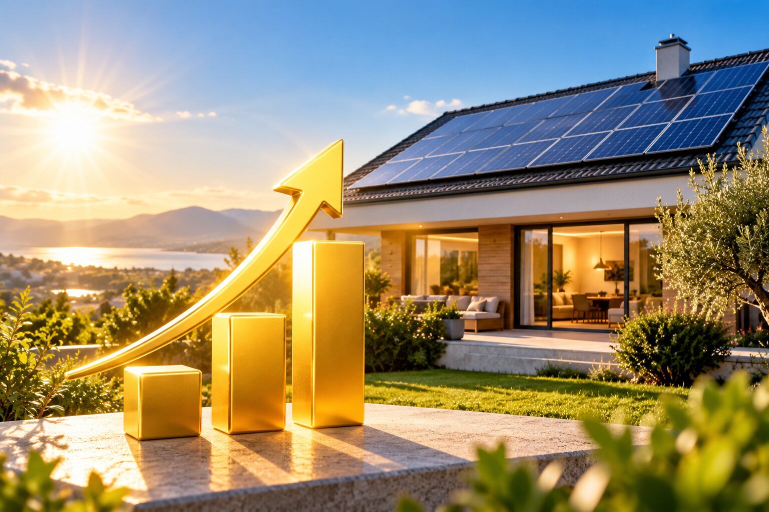 Impianto fotovoltaico e crescita dei benefici economici nel tempo